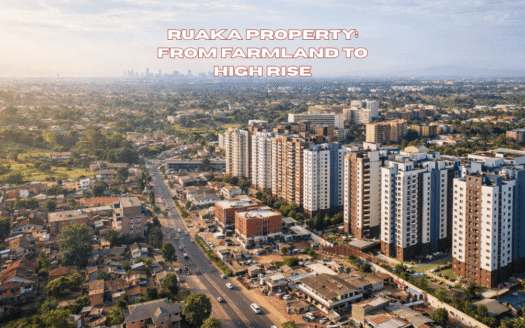 Ruaka property skyline showing the transformation from agricultural land to high rise development